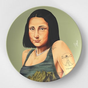Mona Lisa // 10&quot; Round Plate // Artist Gift Idea