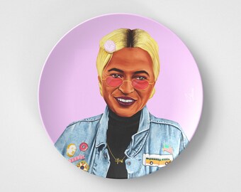 Rosa Parks // Plato redondo de 10" // Idea de regalo activista