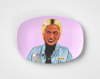 Rosa Parks // Plato para servir de 10"x14" // Idea de regalo activista
