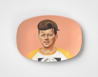 John F. Kennedy // Plato para servir de 10"x14" // Idea de regalo político