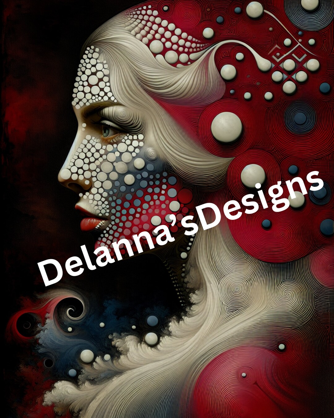 AI Art Print,woman,queen,reptile, AI Art Print,ai Art Print, Robot Art ...