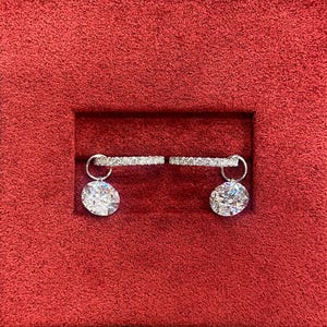 3 Carat Lab Grown Diamond Stud Earrings: IGI Certified, 14k White Gold