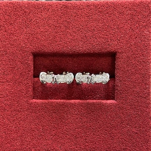 Lab-Grown 0.6 TCW Diamond Drop Earrings: 18k Gold Platinum Studs