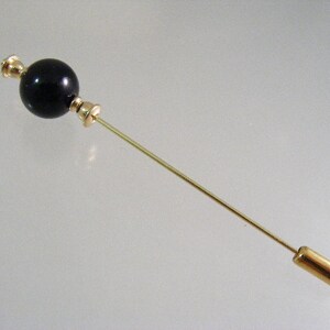 Genuine Black Onyx Stick Pin.........Lot 1848