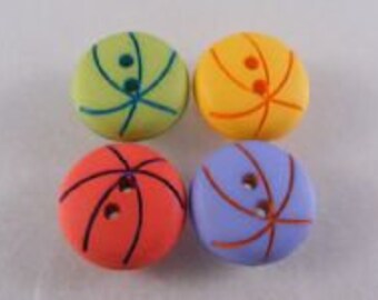 Vintage Wholesale Lot of 32... Multi Color Game Balls Childrens Buttons....Lot #1361