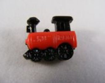 Vintage Wholesale Lot of 34... Toy Red Train Childrens Buttons....Lot #1354