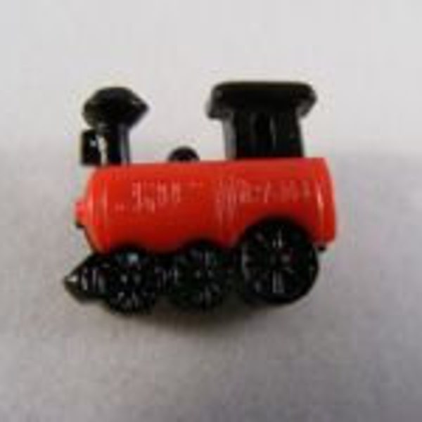 Vintage Wholesale Lot of 34... Toy Red Train Childrens Buttons....Lot #1354