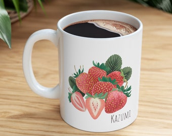 Ho'oponopono & Strawberries Mug, Strawberry Mug Gift