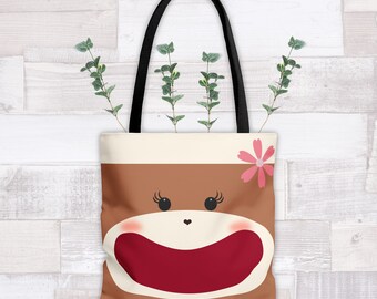 Sock Monkey Smile(Girl) Tote Bag