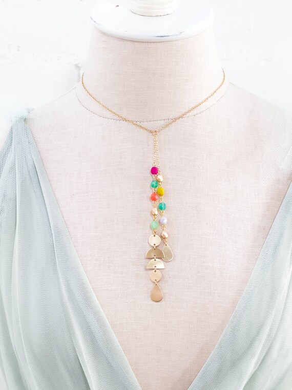 Beaded lariat best sale necklaces