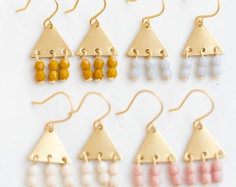 Geometric Earrings, Tiny Earrings, Small Earrings, Small geometric earrings, little earrings, dainty gold earrings, Minimalist earrings