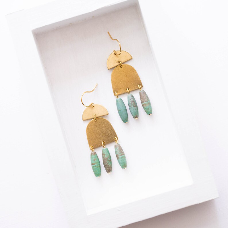 Cara Earrings in Turquoise