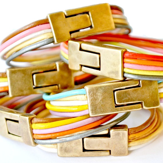 Leather Cuff Bracelet leather bracelet women's leather Etsy