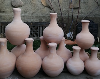 OLLAS / OYAS de 3 litres faits à la main en terre cuite pour l'arrosage des jardins