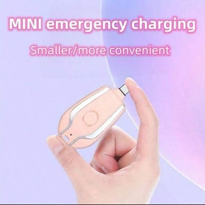 Mini portable iPhone charger key chain