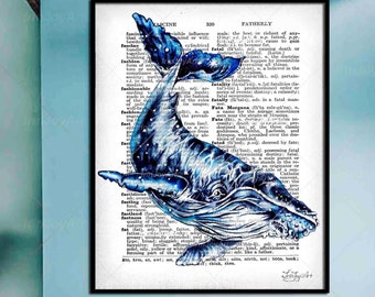 ジンベイザメ - ポスター、A5、A4、A3、海、海洋、海洋、クジラ、魚