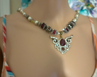 Intricate Victorian Pendant Necklace