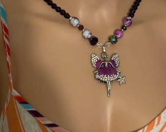 Ballet Fairy Pendant Necklace