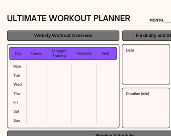 Agenda d'entraînement ultime