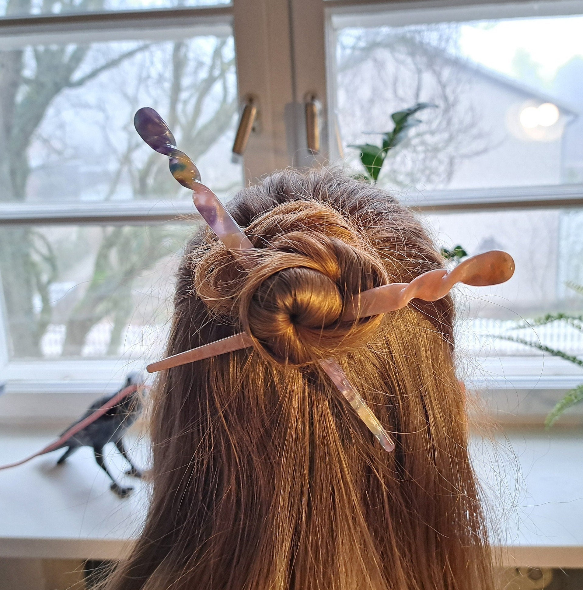 Produktbild von ISLAND PIERCINGS Haarnadel, Handarbeit Aus Holz, HN097