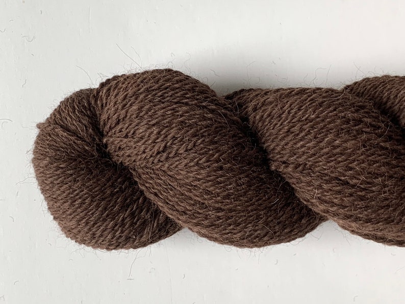 Brown Alpaca and Corriedale Sheep Yarn image 6