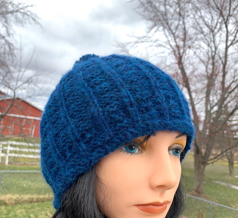 Hand knit Alpaca and Wool Hat for Men and Women