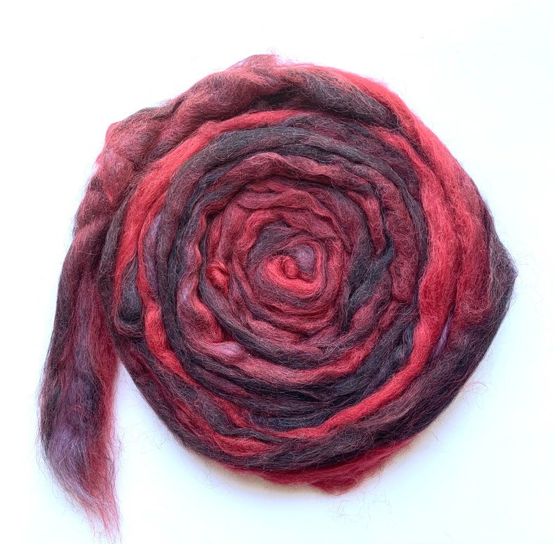 Suri Alpaca Roving for Spinning, 2 ounces image 4