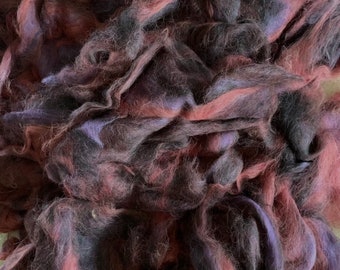 Suri Alpaca Roving for Spinning, 4 ounces