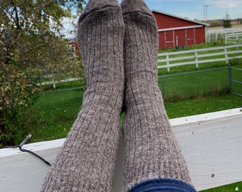 Small Alpaca Wool Socks  Grown in Michigan - Great Valentine Gift for Mom and Grandma