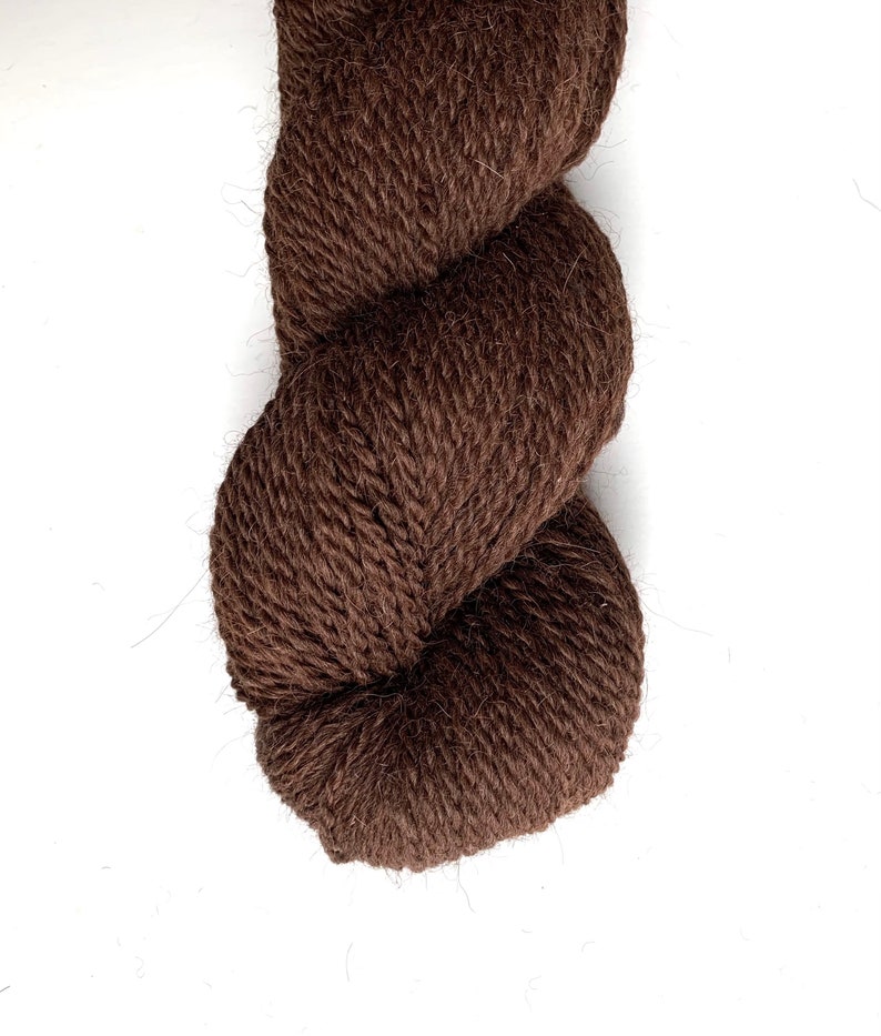 Brown Alpaca and Corriedale Sheep Yarn image 3