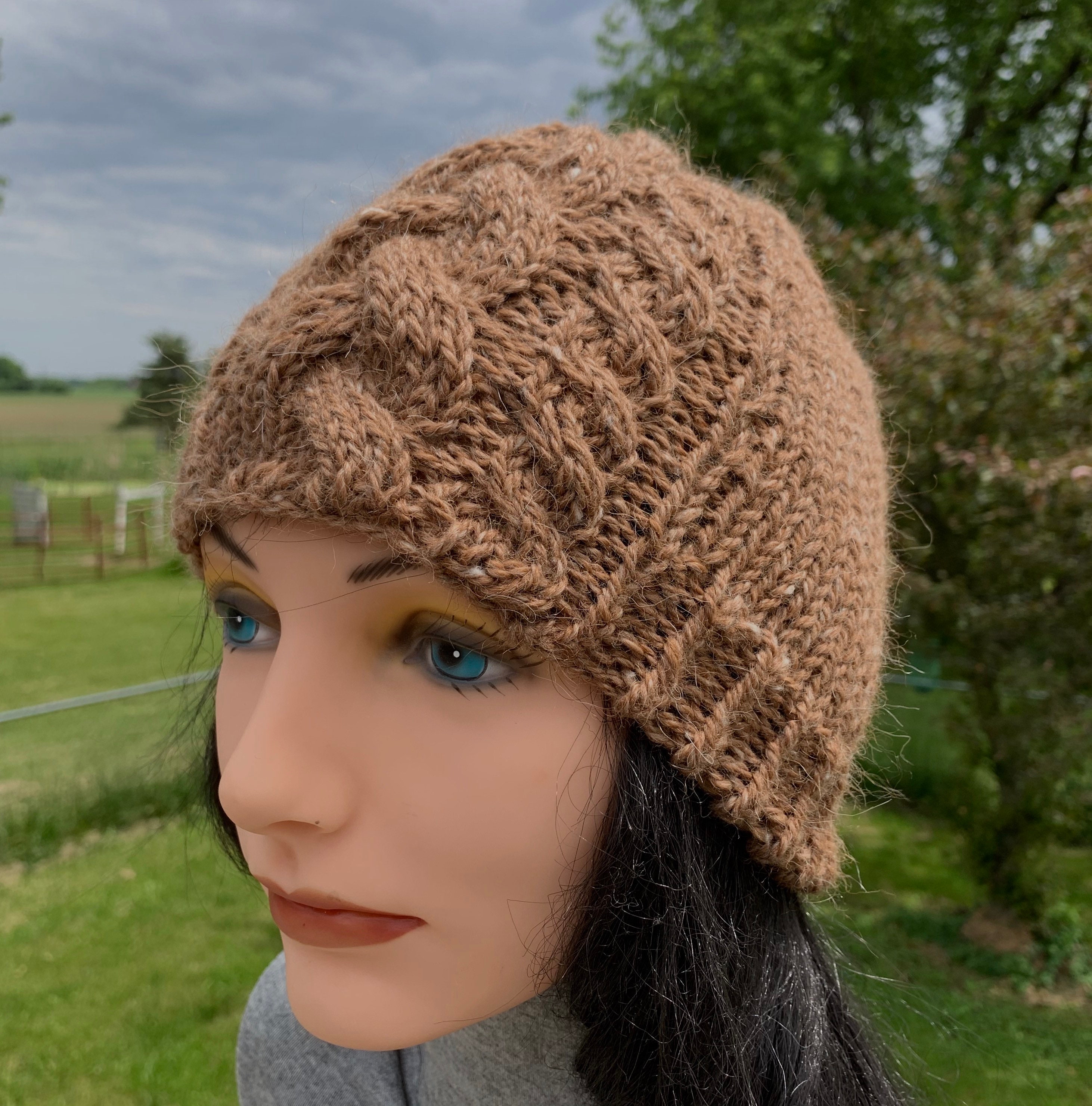 Alpaca Wool Knit Hat Etsy