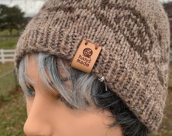 Warm Alpaca and Wool Fair Isle Hat for Men or Women