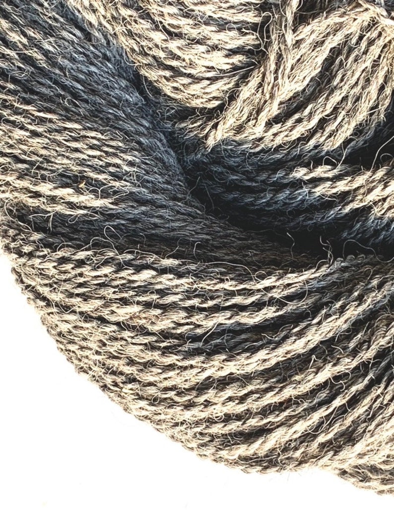 Gray 100% Alpaca Yarn, Sport / DK Weight, 250 yards image 5