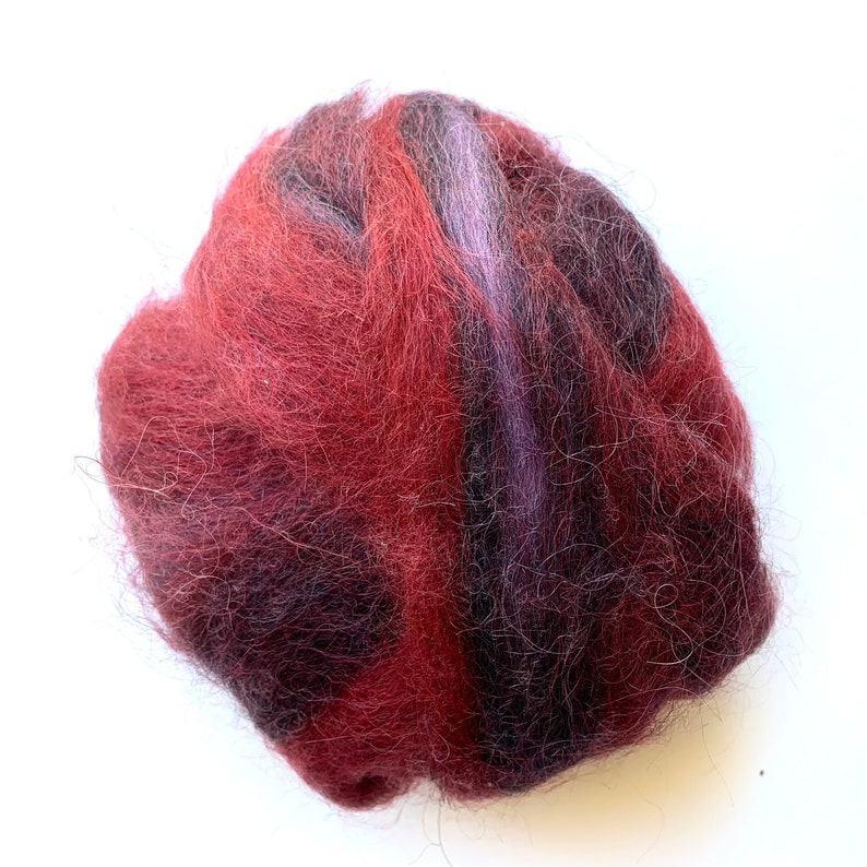 Suri Alpaca Roving for Spinning, 2 ounces image 5