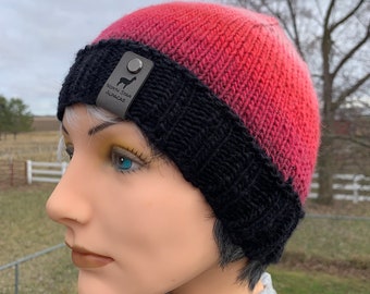 Hand knit Wool Hat