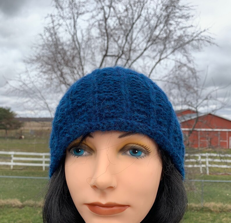 Hand knit Alpaca and Wool Hat for Men and Women