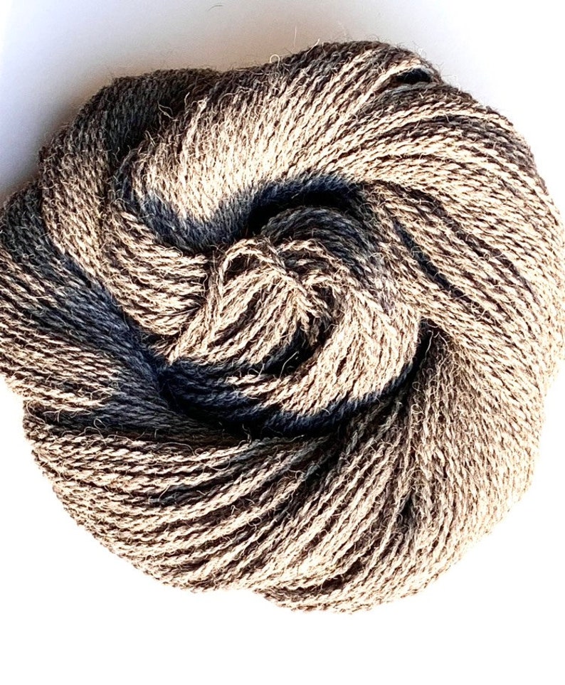 Gray 100% Alpaca Yarn, Sport / DK Weight, 250 yards image 3