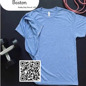 Shoulder Surgery Shirt: Columbia Blue Button Closure • Shoulder surgery day clothes and shoulder surgery recovery shirt