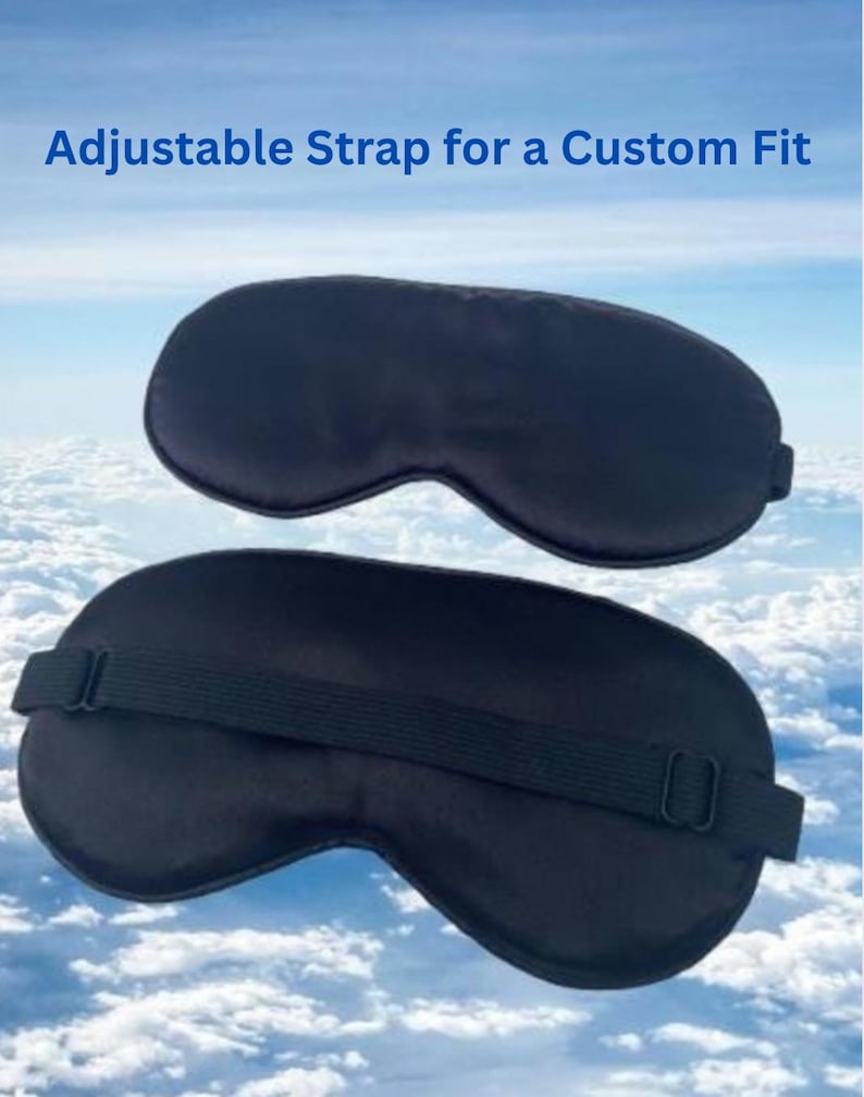 Silk Sleep Mask with Adjustable Strap: Post Surgery Recovery Gift image 3