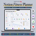 Notion Fitness Planner | Workout, Meal Tracker, Wellness Journal (Digital Download) product logo