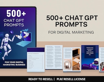 500+ ChatGPT Prompts for Digital Marketing (eBook)