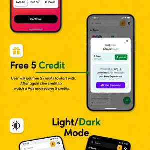 AI Notes Flutter-app broncode, AI-chatbot-app, GPT-4o-app, AdMob afbeelding 8