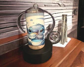 12oz Stainless Steel Sippy Cup with Handles, Sublimation Toddler Tumbler