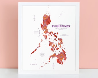 Philippnes Map Print Poster