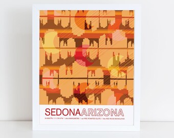 Sedona, Arizona travel poster