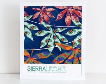 Cartel de viaje de Sierra Leona