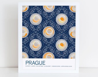 Prague, Czech Republic travel poster
