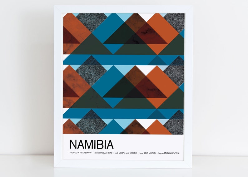 Namibia travel poster image 1