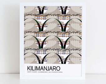 Kilimanjaro travel poster