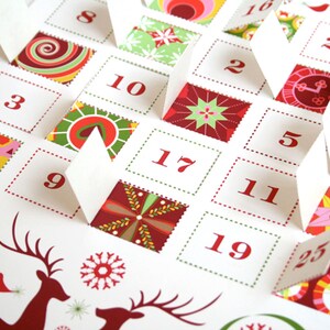 Modern Advent Calendar Printable PDF